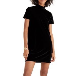 MADEWELL Velvet Mockneck Shift Dress
